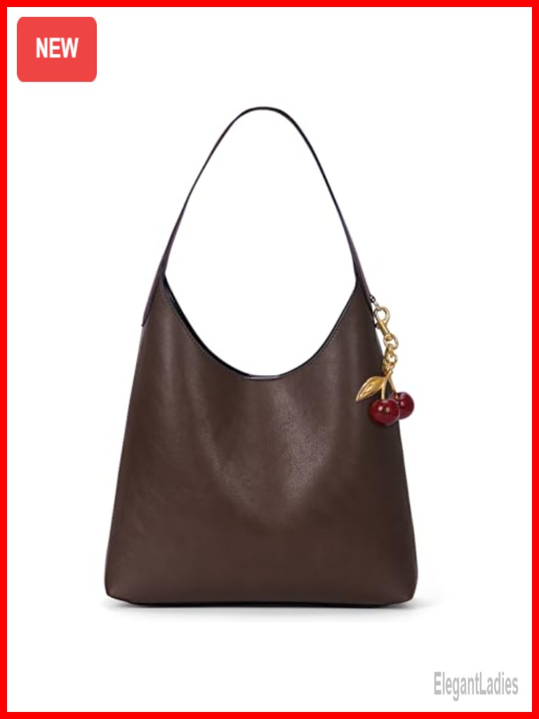 Faux Suede Vegan Leather Hobo Bag With Top Handle And Shoulder Strap